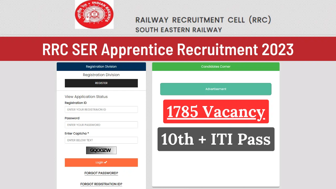 South Eastern Railway Apprentice Recruitment 2023