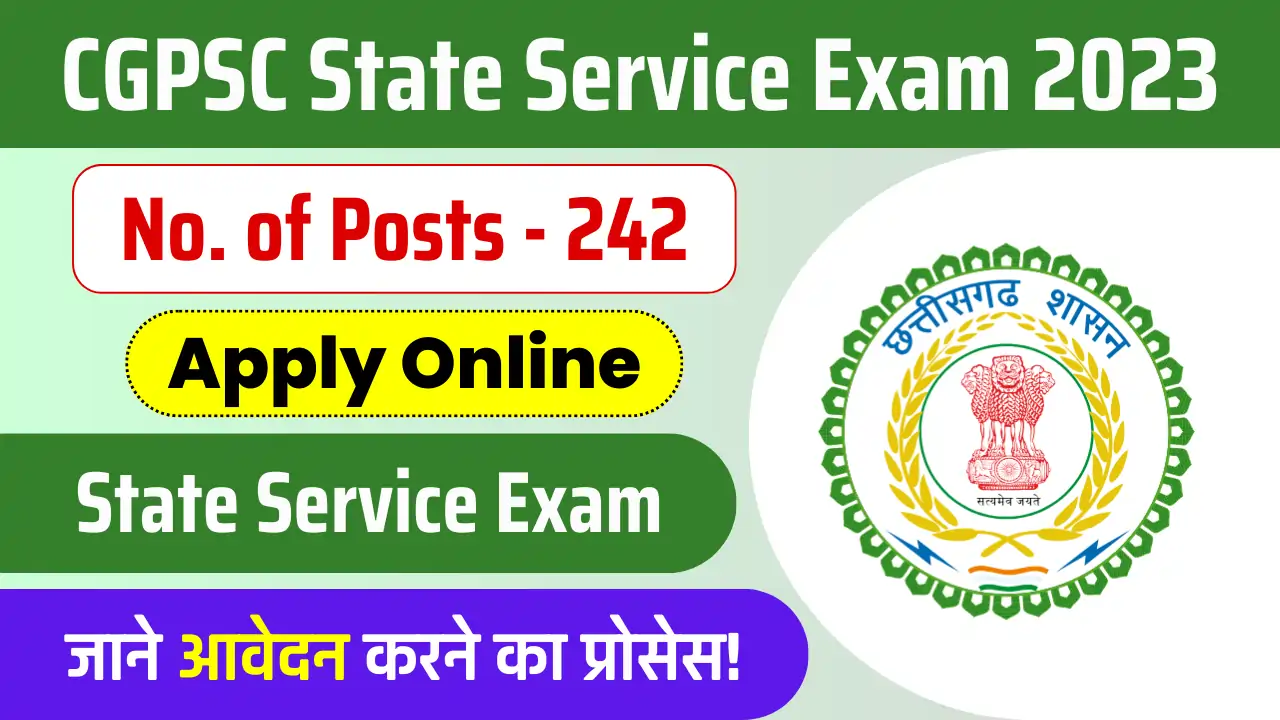 CGPSC State Service Exam Notification 2023