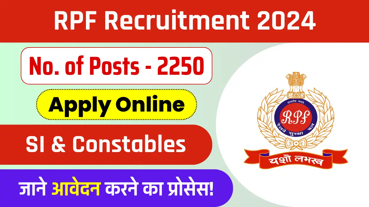 RPF Recruitment 2024 Notification Out For 2250 Posts