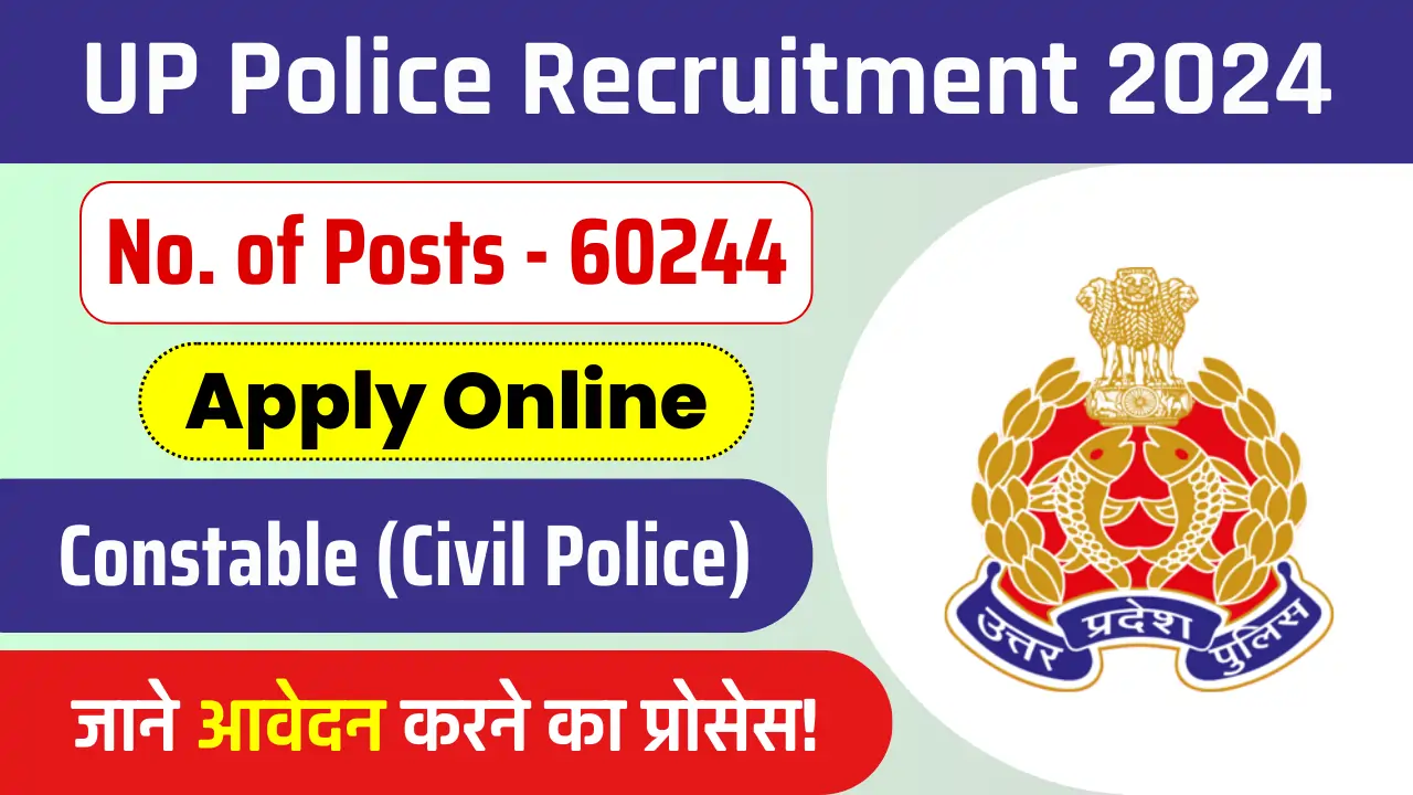 UP Civil Police Constable Recruitment 2024 Apply Online For 60244 Posts